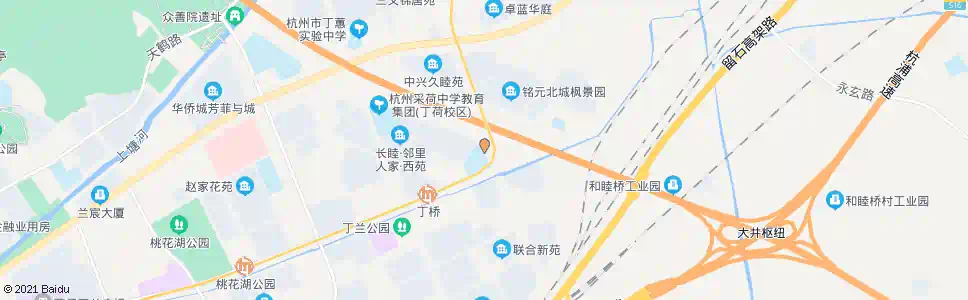 杭州环丁路大农港路东口_公交站地图_杭州公交_妙搜公交查询2025