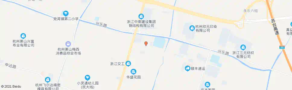 杭州党湾初中西_公交站地图_杭州公交_妙搜公交查询2025