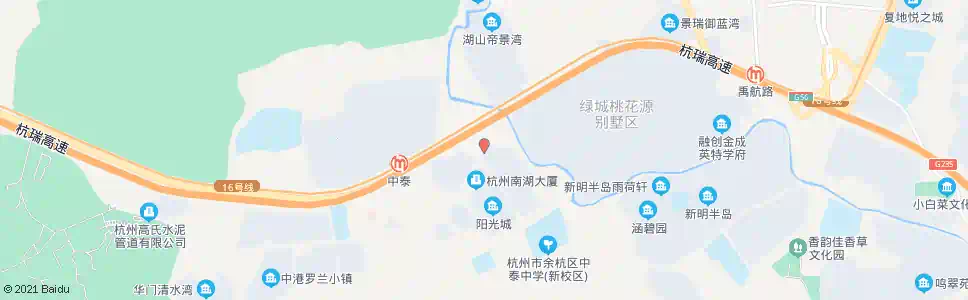 杭州中泰公交站_公交站地图_杭州公交_妙搜公交查询2025