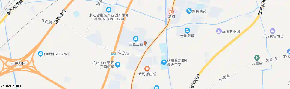 杭州万之冠制衣_公交站地图_杭州公交_妙搜公交查询2025