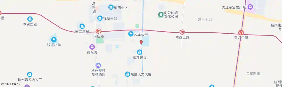 杭州河庄医院_公交站地图_杭州公交_妙搜公交查询2025