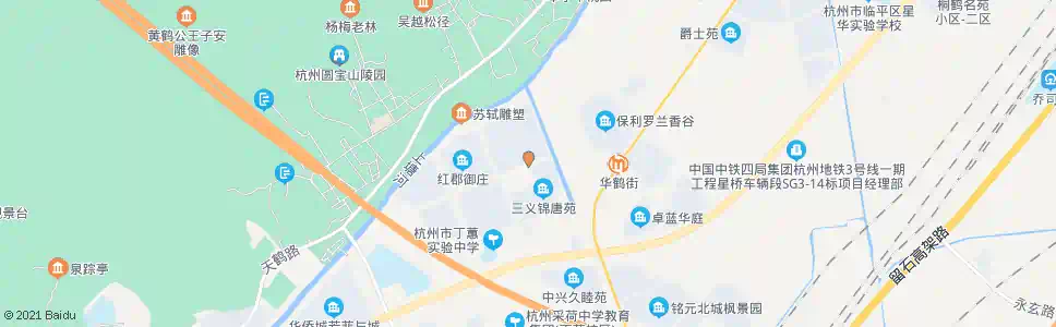 杭州华鹤街长睦路口_公交站地图_杭州公交_妙搜公交查询2025