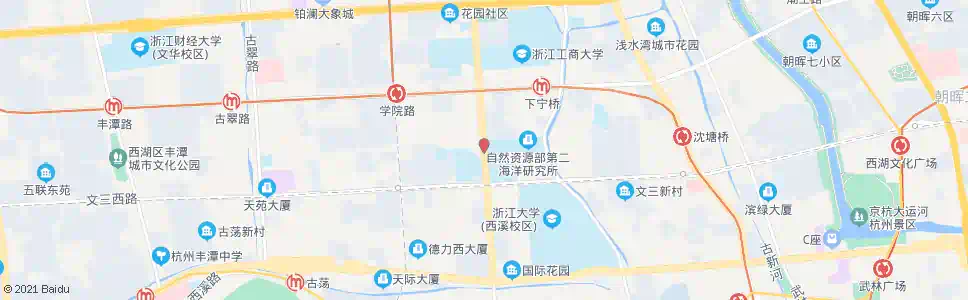 杭州花园新村_公交站地图_杭州公交_妙搜公交查询2025