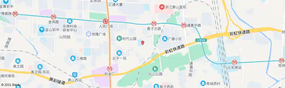 杭州山河花园_公交站地图_杭州公交_妙搜公交查询2025