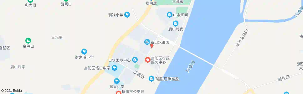杭州富阳大桥西_公交站地图_杭州公交_妙搜公交查询2025