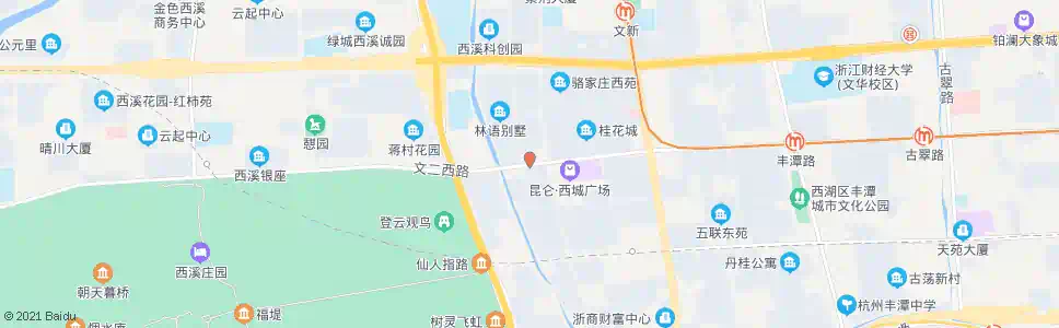杭州府新花园北_公交站地图_杭州公交_妙搜公交查询2025