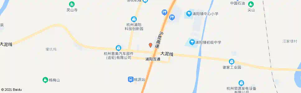 杭州童家山_公交站地图_杭州公交_妙搜公交查询2025