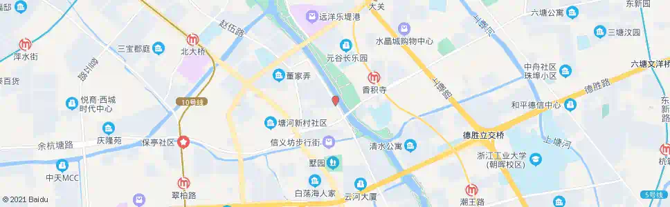 杭州珠儿潭(娑婆桥)_公交站地图_杭州公交_妙搜公交查询2025