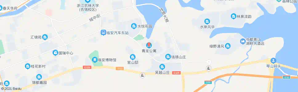 杭州青龙公寓_公交站地图_杭州公交_妙搜公交查询2025