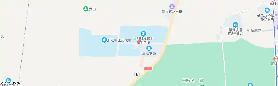 杭州科职院(职教中心)_公交站地图_杭州公交_妙搜公交查询2025