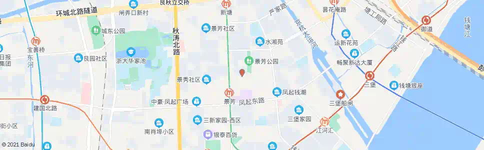 杭州景芳五区南_公交站地图_杭州公交_妙搜公交查询2025
