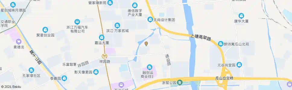 杭州祥运路祥景路口_公交站地图_杭州公交_妙搜公交查询2025