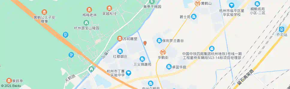 杭州东风港路华鹤街口_公交站地图_杭州公交_妙搜公交查询2025