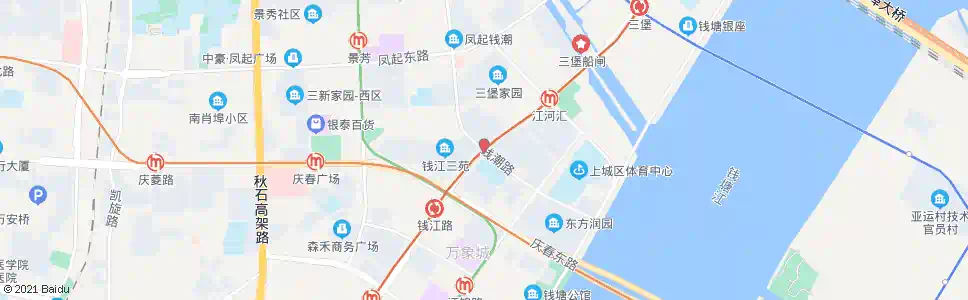 杭州二堡_公交站地图_杭州公交_妙搜公交查询2025