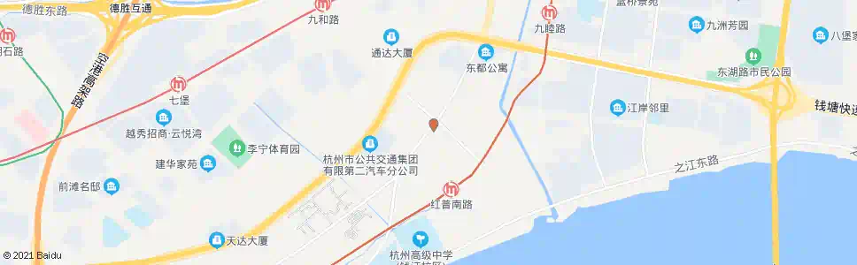 杭州七堡公交停车场_公交站地图_杭州公交_妙搜公交查询2025