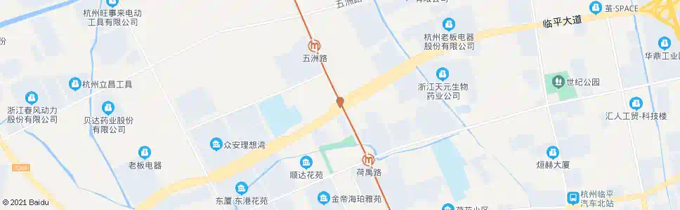 杭州320国道荷禹路口_公交站地图_杭州公交_妙搜公交查询2025