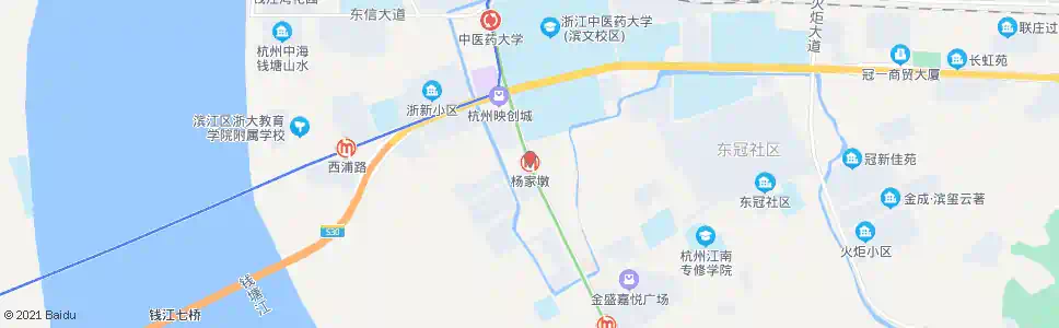 杭州杨家墩_公交站地图_杭州公交_妙搜公交查询2025