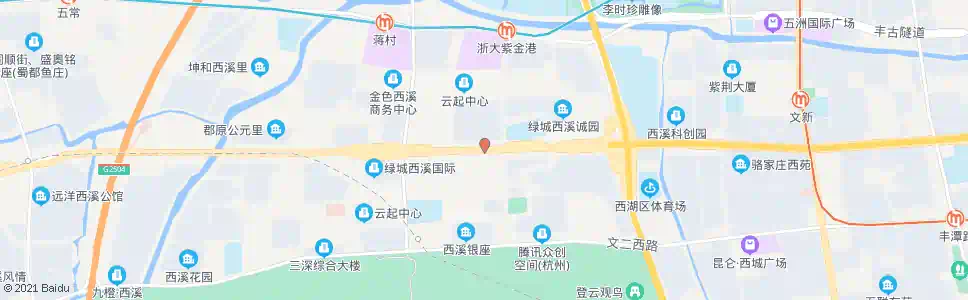 杭州合建村_公交站地图_杭州公交_妙搜公交查询2025