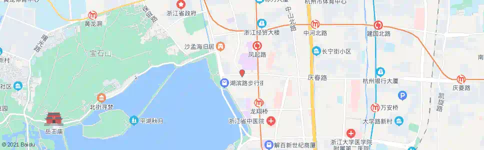 杭州东坡路庆春路口_公交站地图_杭州公交_妙搜公交查询2025