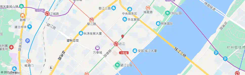杭州近江六园_公交站地图_杭州公交_妙搜公交查询2025