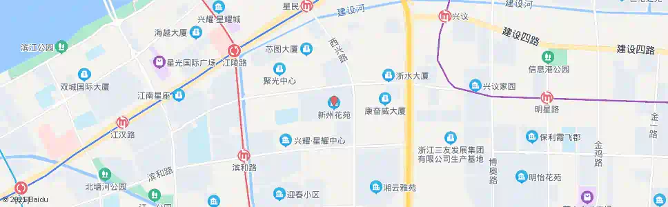 杭州新州花苑_公交站地图_杭州公交_妙搜公交查询2025