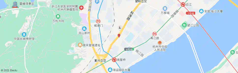 杭州姚江路秋涛路口_公交站地图_杭州公交_妙搜公交查询2025