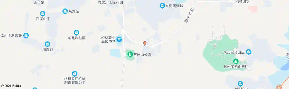 杭州闲林南_公交站地图_杭州公交_妙搜公交查询2025