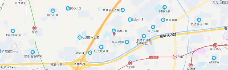 杭州普德人家_公交站地图_杭州公交_妙搜公交查询2025