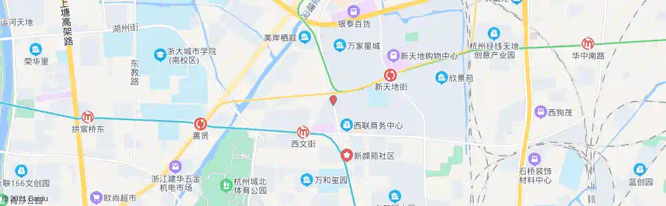 杭州西文村_公交站地图_杭州公交_妙搜公交查询2025