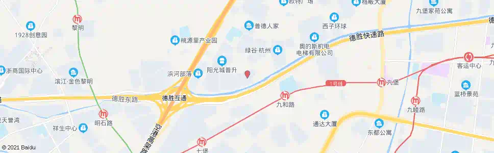 杭州普福家园南区_公交站地图_杭州公交_妙搜公交查询2025