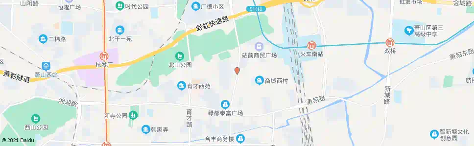 杭州萧山区总工会_公交站地图_杭州公交_妙搜公交查询2025