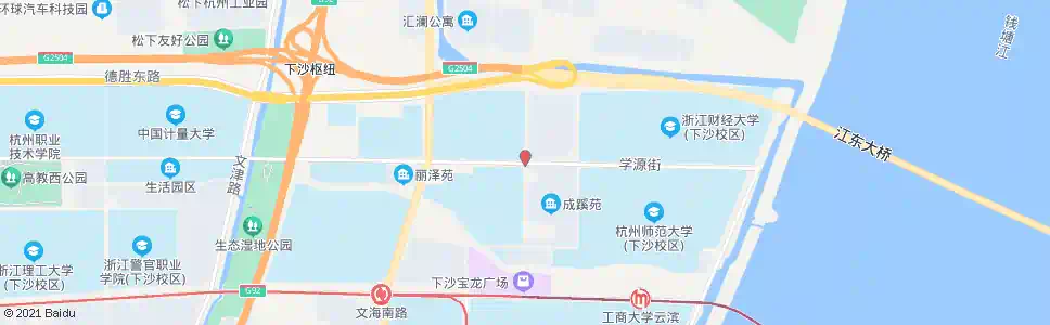 杭州学源街文淙南路口_公交站地图_杭州公交_妙搜公交查询2025