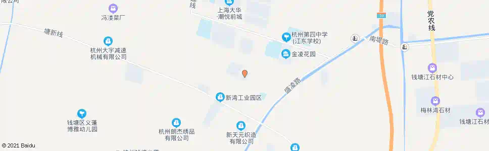 杭州新湾农贸市场_公交站地图_杭州公交_妙搜公交查询2025