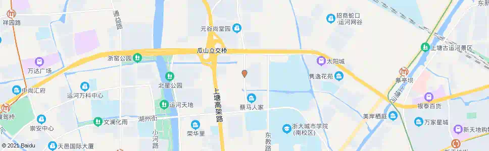 杭州瓜山南苑_公交站地图_杭州公交_妙搜公交查询2025