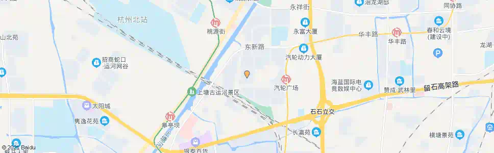 杭州北景荷风苑_公交站地图_杭州公交_妙搜公交查询2025