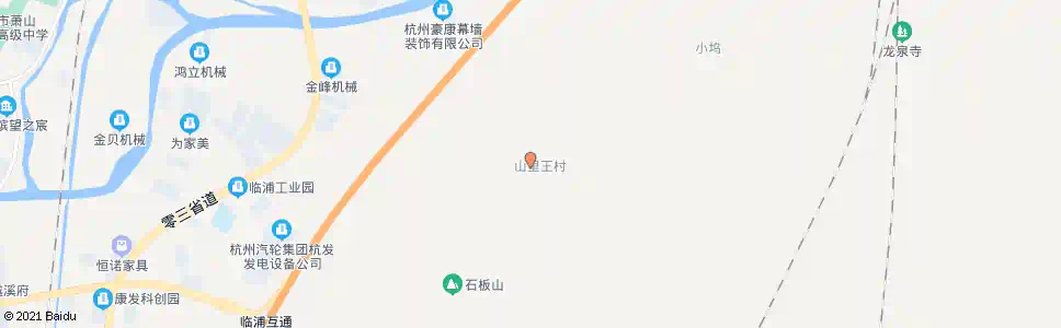杭州所前山里王_公交站地图_杭州公交_妙搜公交查询2025