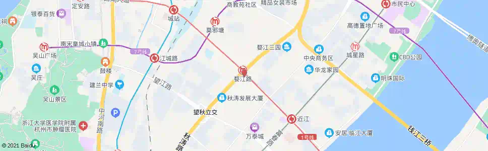 杭州汽车南站(秋涛路)_公交站地图_杭州公交_妙搜公交查询2025