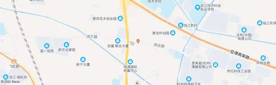 杭州二桥村_公交站地图_杭州公交_妙搜公交查询2025