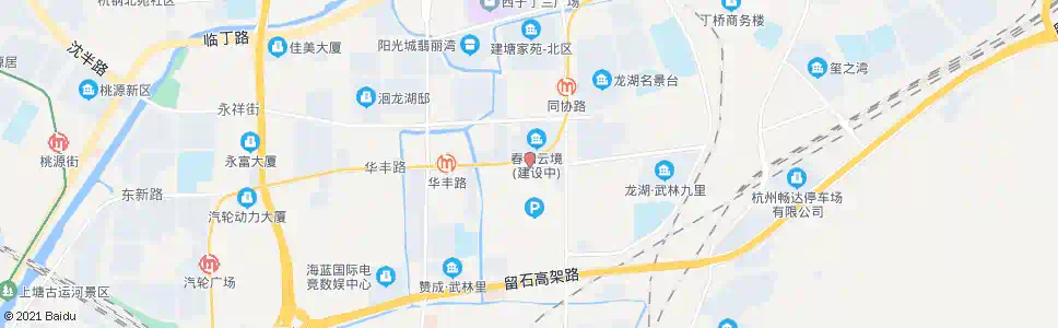 杭州石桥公交停车场北(康华路以西)_公交站地图_杭州公交_妙搜公交查询2025