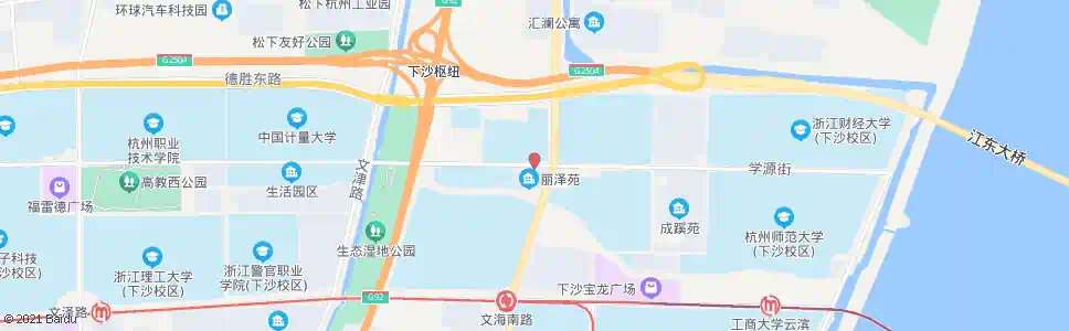 杭州学源街文海南路口_公交站地图_杭州公交_妙搜公交查询2025
