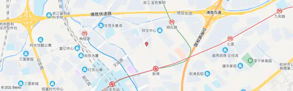 杭州塘梓桥南_公交站地图_杭州公交_妙搜公交查询2025