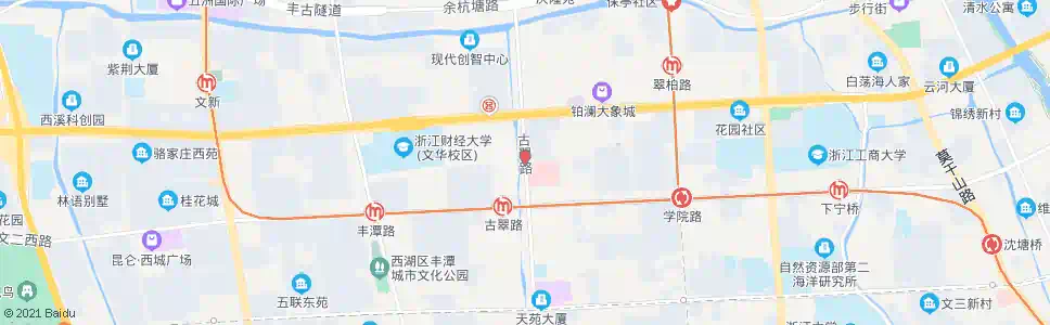 杭州翠苑五区_公交站地图_杭州公交_妙搜公交查询2025