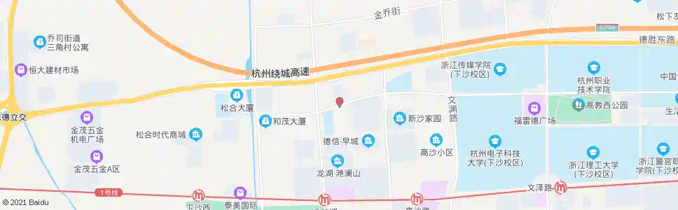 杭州学源街海达南路口_公交站地图_杭州公交_妙搜公交查询2025