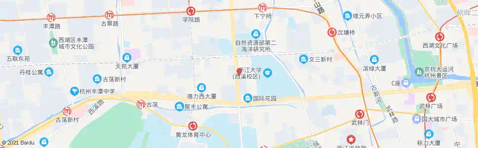 杭州教工路花园亭_公交站地图_杭州公交_妙搜公交查询2025