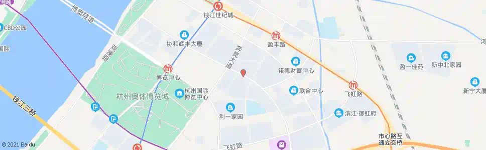 杭州金鸡路盈丰路口_公交站地图_杭州公交_妙搜公交查询2025