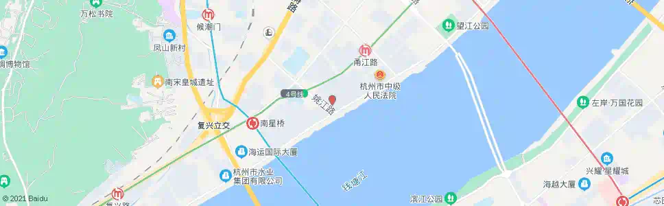 杭州姚江路富春路口_公交站地图_杭州公交_妙搜公交查询2025