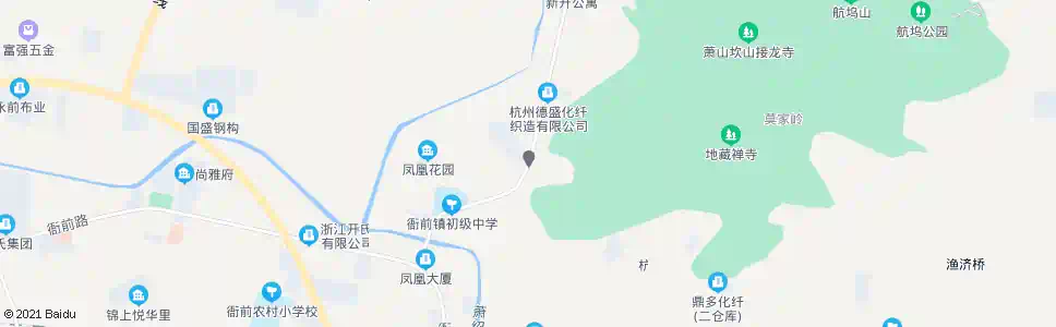 杭州凤凰山庄_公交站地图_杭州公交_妙搜公交查询2025