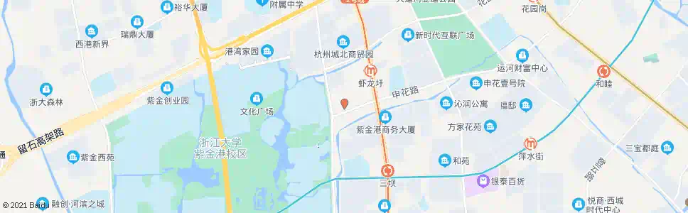 杭州紫金港路南口_公交站地图_杭州公交_妙搜公交查询2025