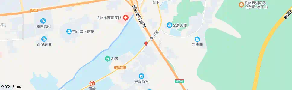 杭州西溪医院横街_公交站地图_杭州公交_妙搜公交查询2025