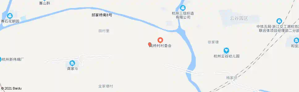 杭州高桥村_公交站地图_杭州公交_妙搜公交查询2025